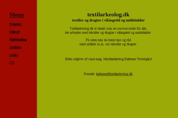 Logo: Tekstilarkæolog Kathrine Vestergård