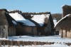 Wikinger Häuser Haithabu in Schnee 06-03-2010